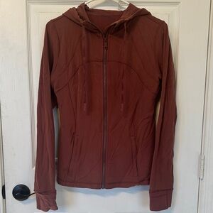 Lululemon Athletica Burgundy Zip-Up Jacket